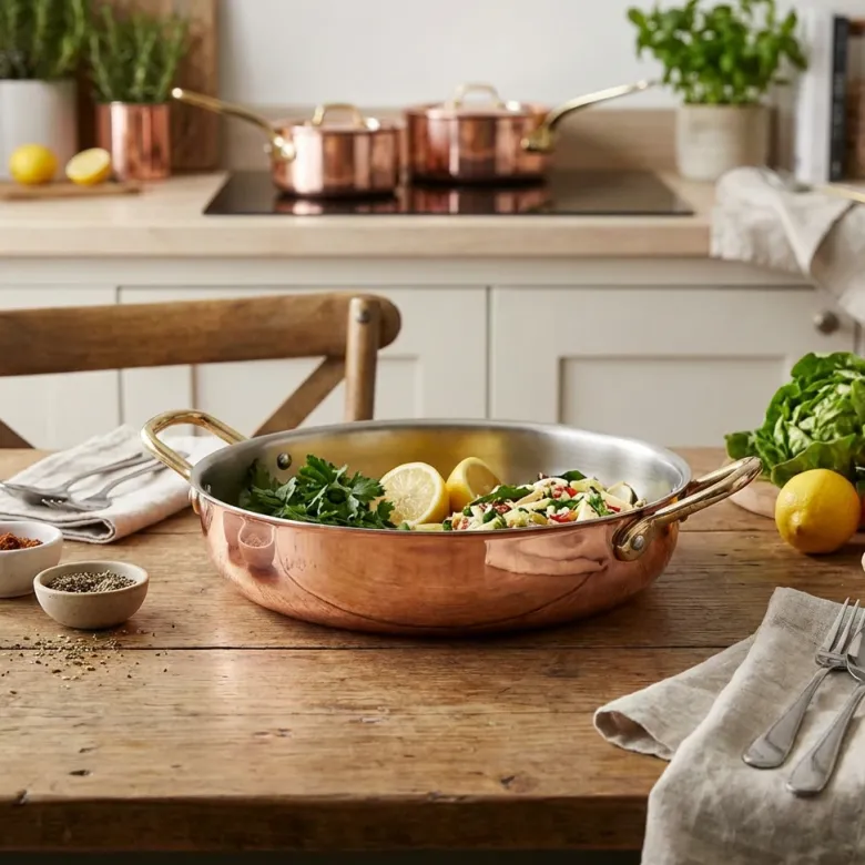 GenWare Copper Round Skål 22 x 5 cm