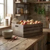 Genware Dark Rustic Trækasse 41 x 30 x 18 cm