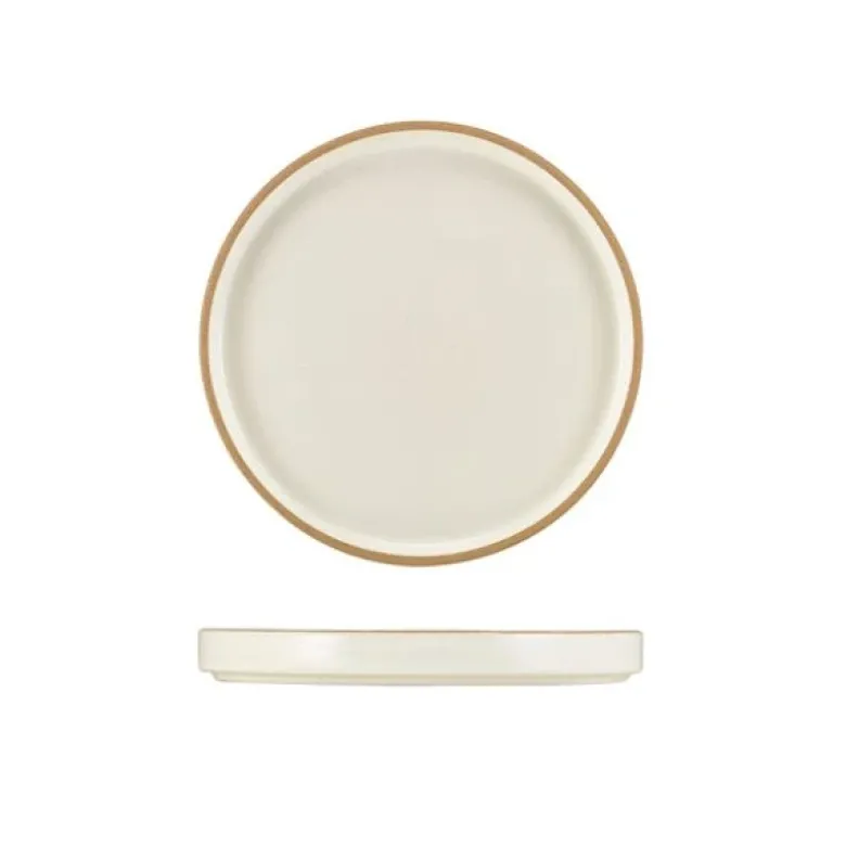 GenWare Kava Hvid Stentøj Præsentationstallerken 18cm