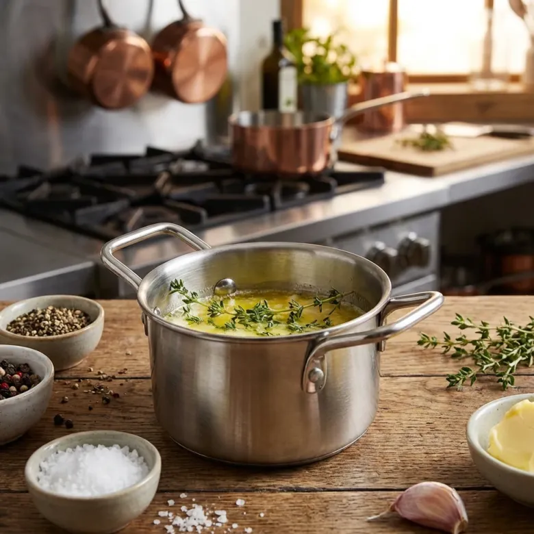 GenWare Mini Stainless Stålkasserolle 10 x 5,8 cm