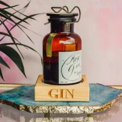 Gin Flaske Holder Birketræ