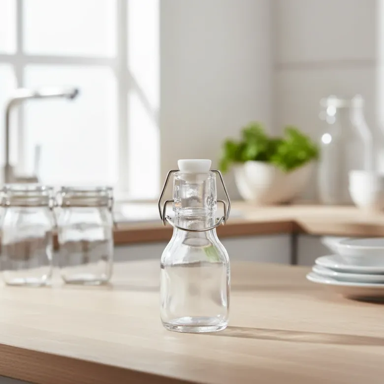 Glasflaske med svinglåg 250ml