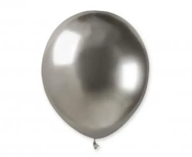 Glinsende balloner AB50 5" sølv / 100 stk.