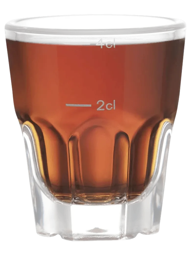 Granity shotglas i plast 4 cl