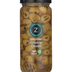 Grill. Grønne Oliven u/sten 500g Zelected