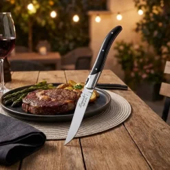 Grillknive Laguiole Sort Ebenholts SÆT 6 SdV