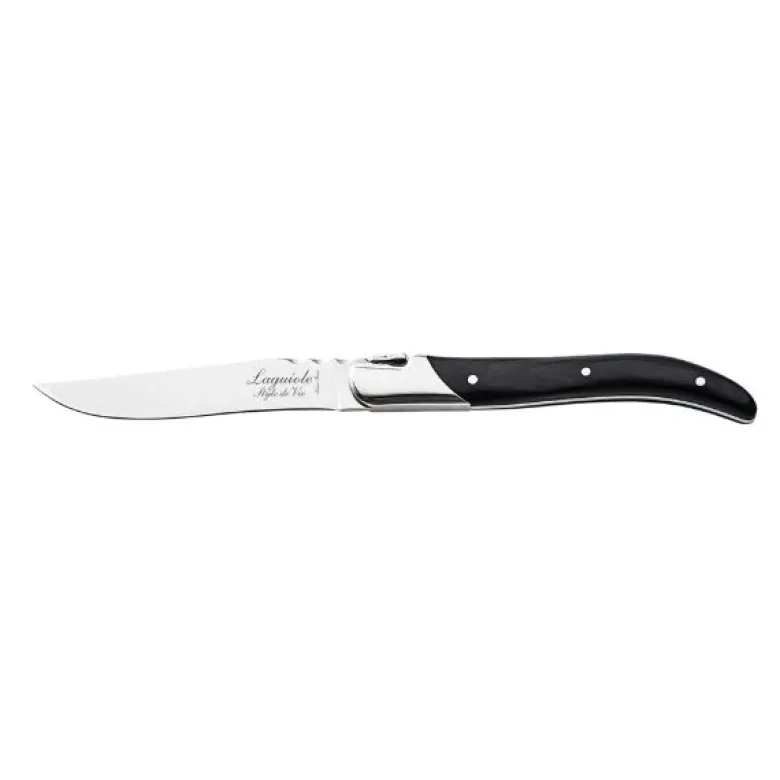 Grillknive Laguiole Sort Ebenholts SÆT 6 SdV