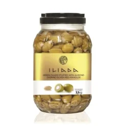 Grønne oliven med mandler BT (3,1 KG)