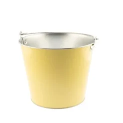 Gul metal vinkøler med håndtag, 5 liter