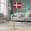 Gulvflag i bøg Dannebrog Str. 170 cm.