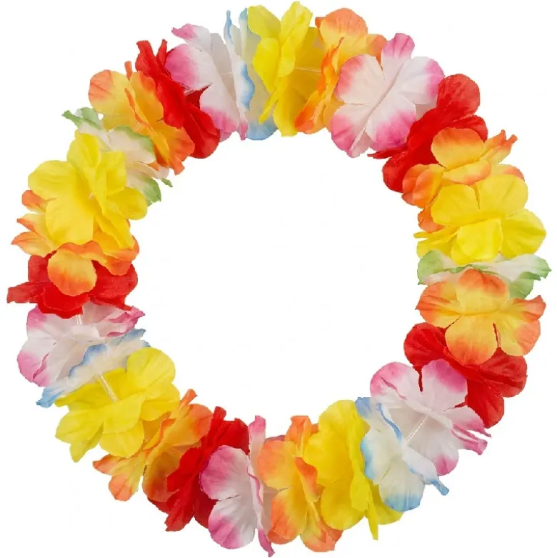 Halskæde Hawai store blomster 1 stk.