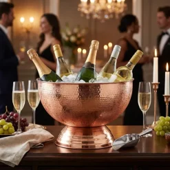 Hamret Kobber Champagne bowl 38 cm - Genware