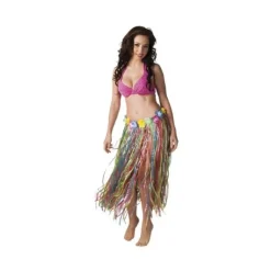 Hawaiiansk nederdel 80 cm flerfarvet