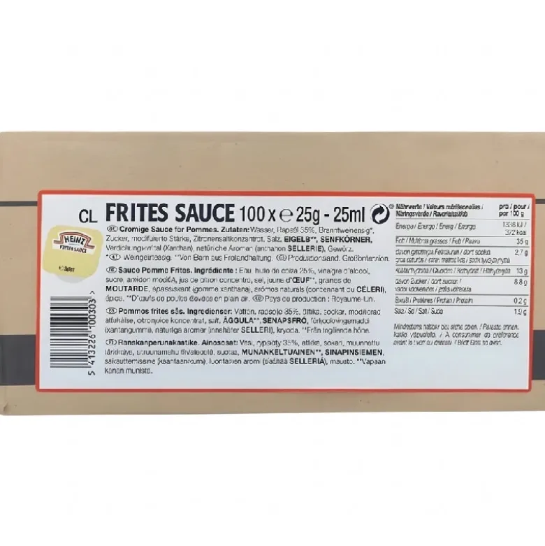 Heinz Frites Sauce Dippots 100x25 G