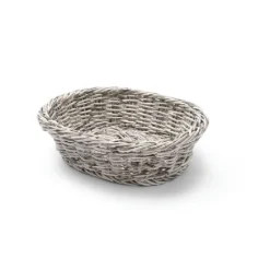 Hendi Brødkurv Oval Lysegrå Plast 25x19cm