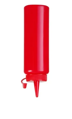 Hendi Dressingflaske Rød Plast 200ml