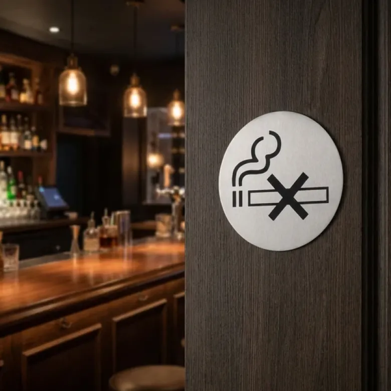 Hendi Dørskilt Privat Rustfrit Stål