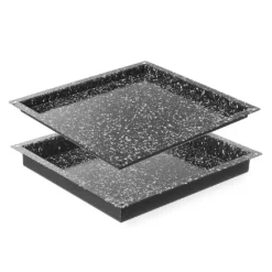 Hendi GN 2/3 Plade til Konvektionsovn Sort Metal