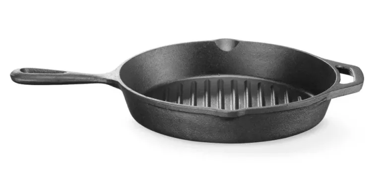Hendi Grillpande i Støbejern Firkantet Metal