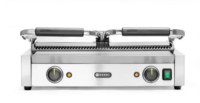 Hendi Kontaktgrill Dobbelt Rillet/Rillet