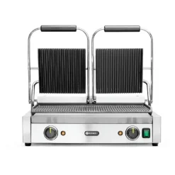 Hendi Kontaktgrill Dobbelt Rillet/Rillet