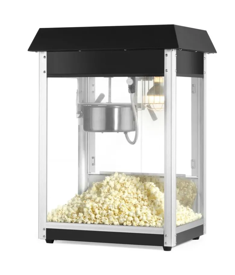 Hendi Popcornmaskine Sort Metal og Glas