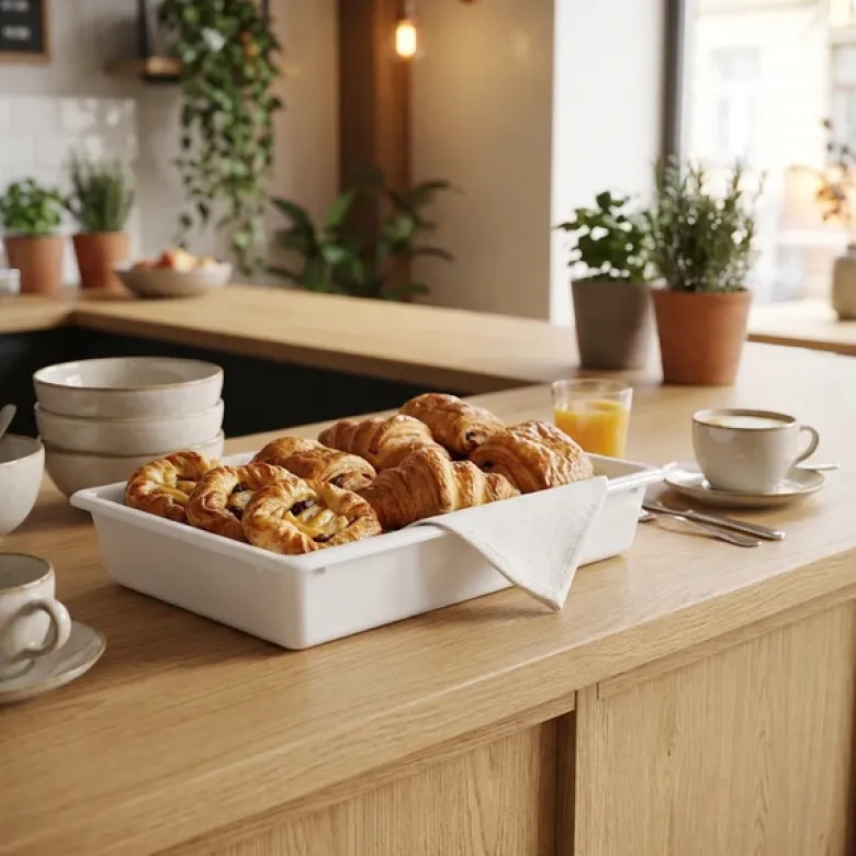 Hendi Serveringsbakke Plast Hvid