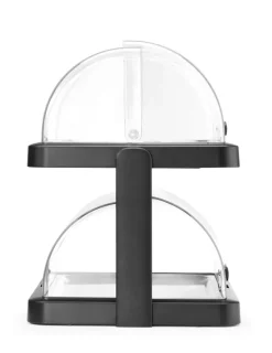Hendi UNIQ Duo Køledisplay Roll Top Sort 2xGN 1/1