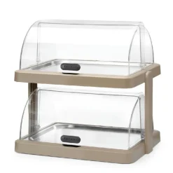 Hendi UNIQ Roll-top Køledisplay Duo Beige