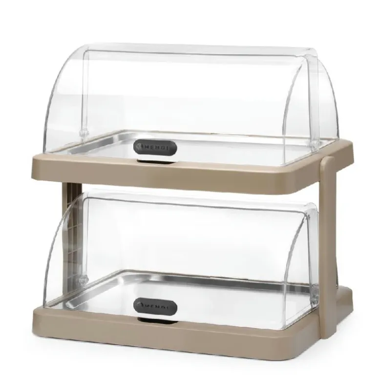 Hendi UNIQ Roll-top Køledisplay Duo Beige