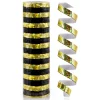 Holografisk streamer guld-sort - 4 m / 1 stk