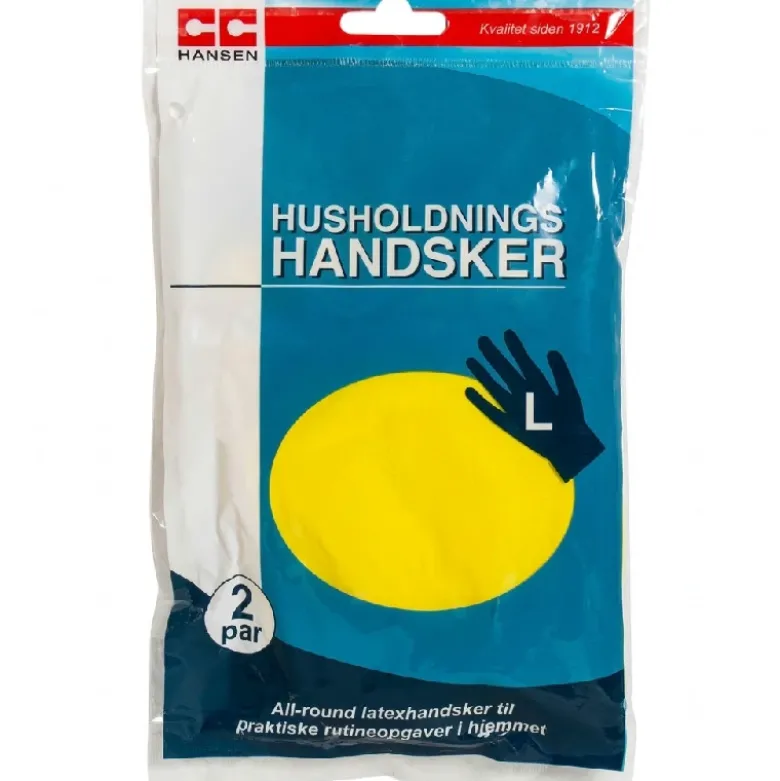 Husholdningshandsker Str. L - 2 par | CC Hansen