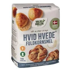 Hvedemel Fuldkorn hvid Valsemøllen 1KG