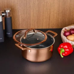 Hâws Santo Gryde 3,4 L med låg og hybridbelægning – Rose Gold