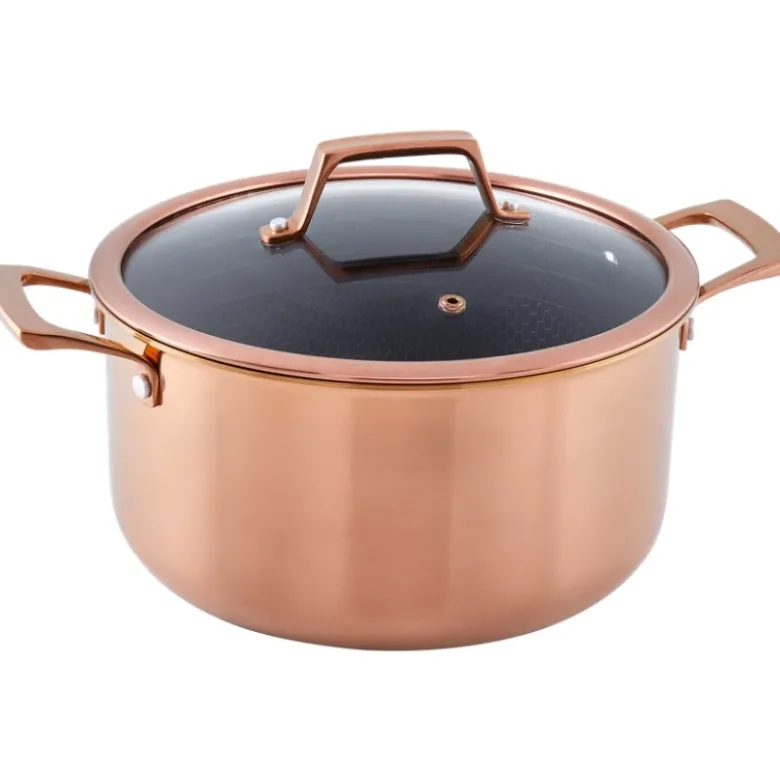 Hâws Santo Gryde 5,8 L med låg og hybridbelægning – Rose Gold