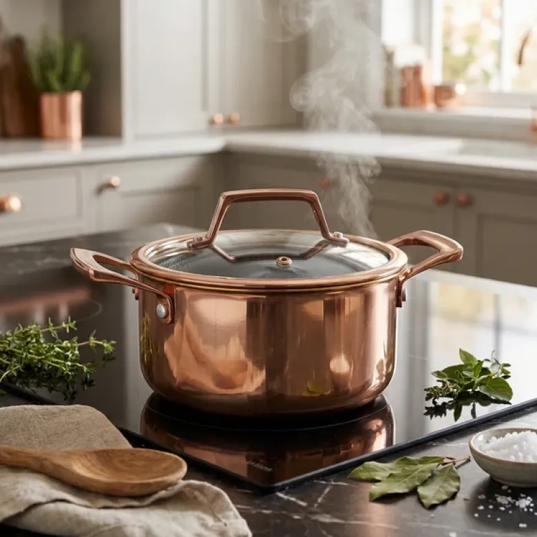 Hâws Santo Gryde 2,2 L med låg og hybridbelægning – Rose Gold