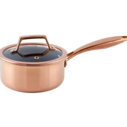 Hâws Santo Kasserolle 1,5 L med låg og hybridbelægning – Rose Gold