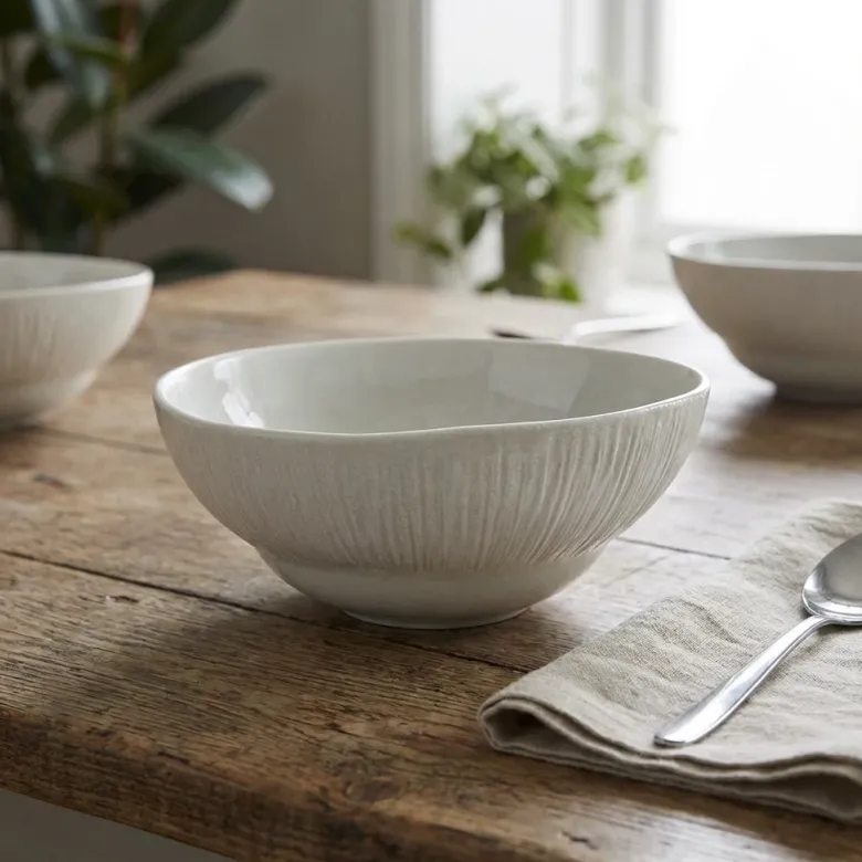 Incise Porcelain Lucine Rund skål 15,5 cm