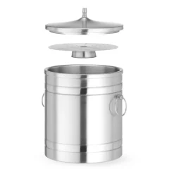 Isspand dobbeltvægget 5 l rustfrit stål 200x230 mm
