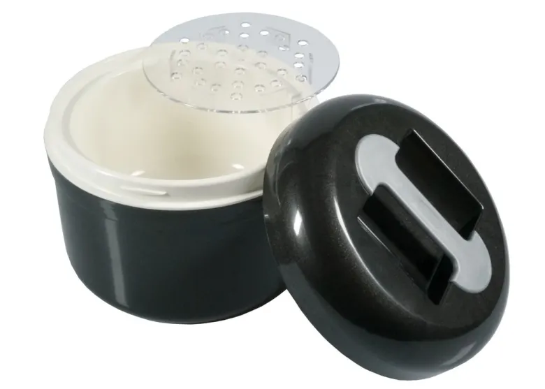 Isspand 2,5 liter antracit - plastik