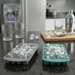 Isterningebakke til knust is silikone 24x12x1 cm
