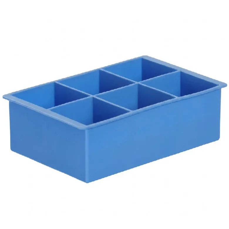 Isterningebakke 6 XL-terninger silikone