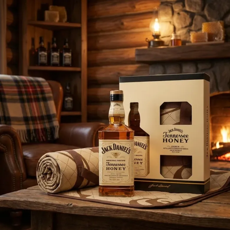 Jack Daniel's Tennessee Honey Likør inkl. Tæppe 70cl