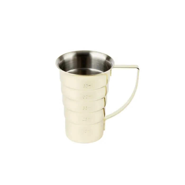 Jigger 6 cl guld finish