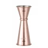 Jigger med ring 25 + 50 ml rustfrit stål kobberlook
