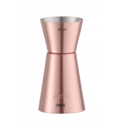 Jigger 25 + 50 ml rustfrit stål kobberbelægning