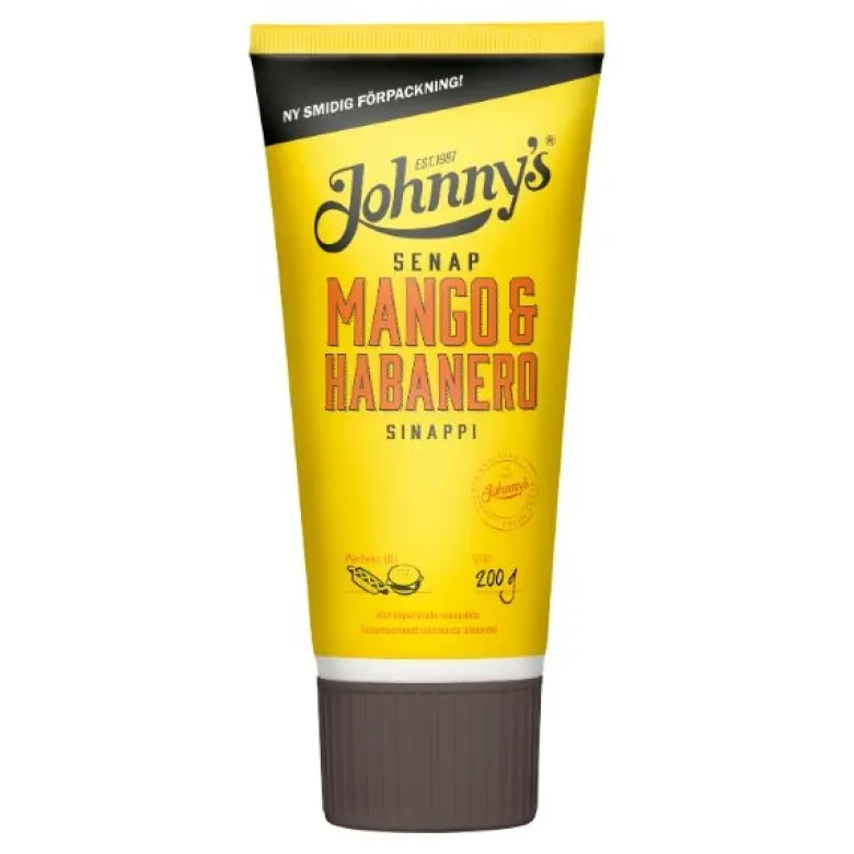 Johnnys Mango & Habanero sennep 200g