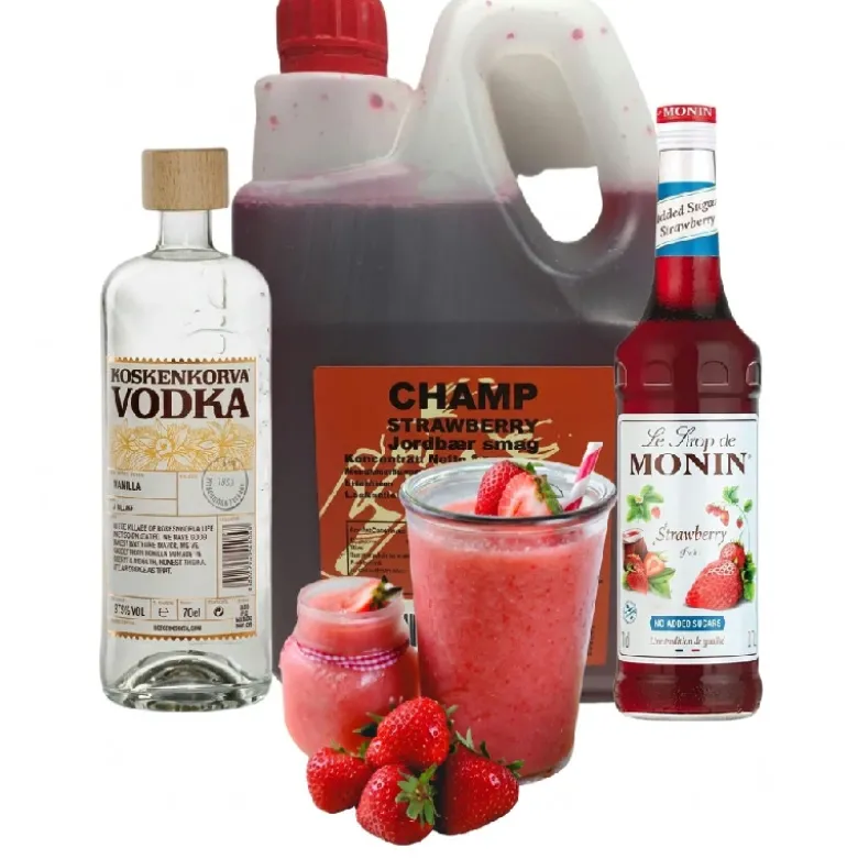 Jordbærdrøm - Slush ice drinkspakke