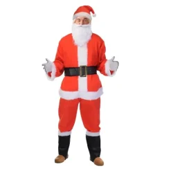 Julemandens dragt 9 dele luksus
