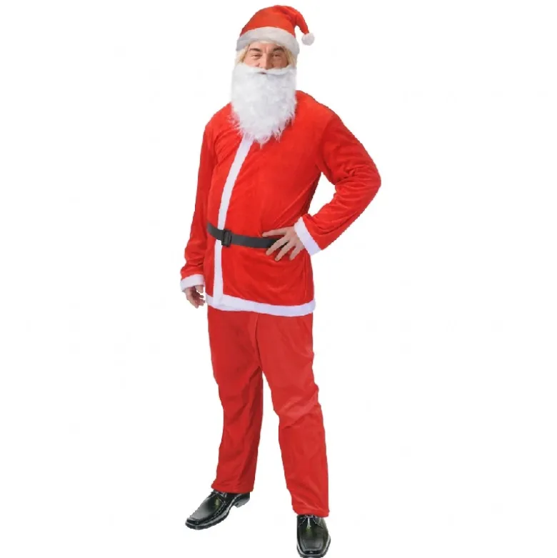 Julemandens dragt 5 dele luksus